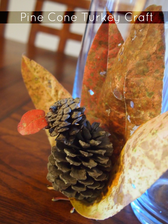 pine cone turkey craft