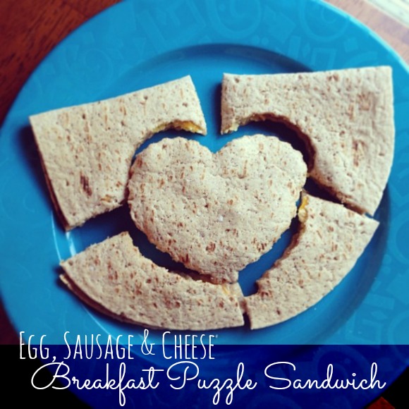 Breakfast Puzzle Sandwich #TeamEggs #ad {$100 Grocery GC Giveaway}
