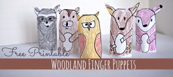 Free Printable Woodland Animal Finger Puppets