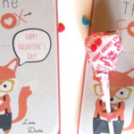 The Cutest Free Printable Fox Valentine Cards!