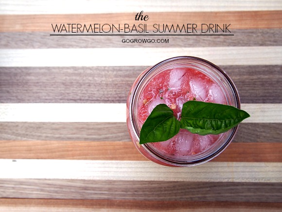 5 Healthy Switches: Watermelon-Basil Summer Drink #SilkAlmondBlends